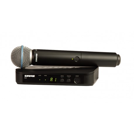 Shure Micrófono inalámbrico de mano BLX24/B58 Negro - Envío Gratuito