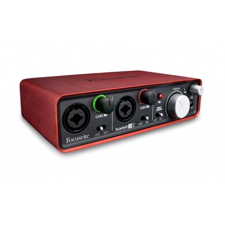 Focusrite Interfaz USB SCARLETT 2I2 000 Rojo - Envío Gratuito