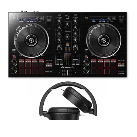 Pioneer Paquete Controlador con Audifonos DDJ-RB/MJ722T Negro - Envío Gratuito