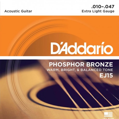 D'Addario Cuerda para guitarra Bronce - Envío Gratuito