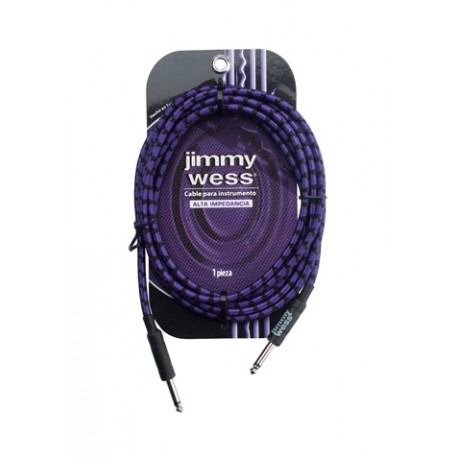 JimmyWess Cable para instrumentos de 3 mts Morado - Envío Gratuito