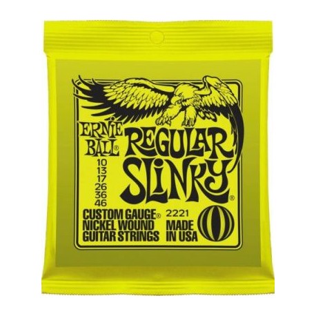 Ernie Ball Cuerda para guitarra eléctrica Regular Slinky Verde - Envío Gratuito