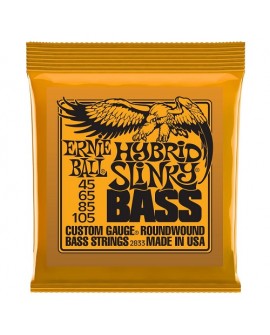 Ernie Ball Cuerda para bajo Hybrid Slinky 45-105 Naranja