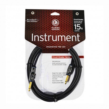 Planet Waves Cable para instrumento PW-AG-15 Negro - Envío Gratuito