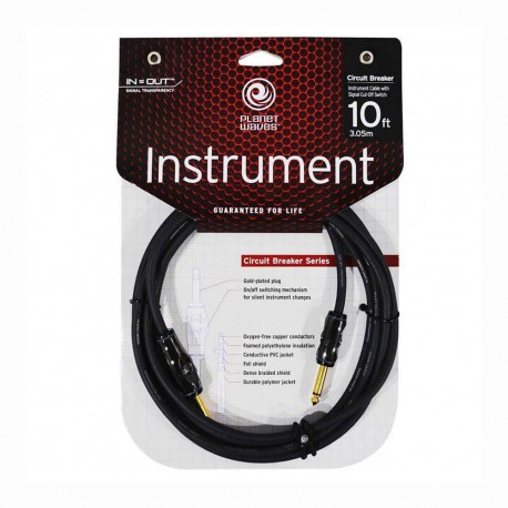 Planet Waves Cable para instrumento PW-AG-10 Negro - Envío Gratuito