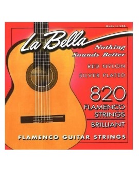 La Bella Cuerda para guitarra acústica 820 Nylon Rojo
