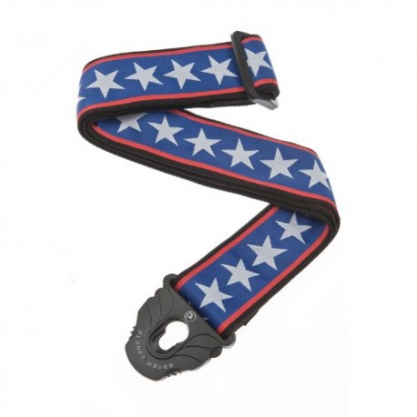 Planet Waves Tahalí para guitarra Star & Stripes Azul