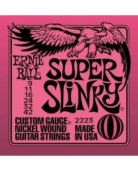 Ernie Ball Cuerda para guitarra eléctrica Super Slinky Rosa - Envío Gratuito