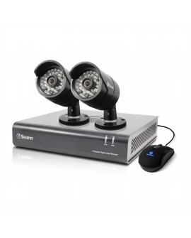 Swann DVR 4 canales con 2 cámaras análogas 720 píxeles Negro - Envío Gratuito