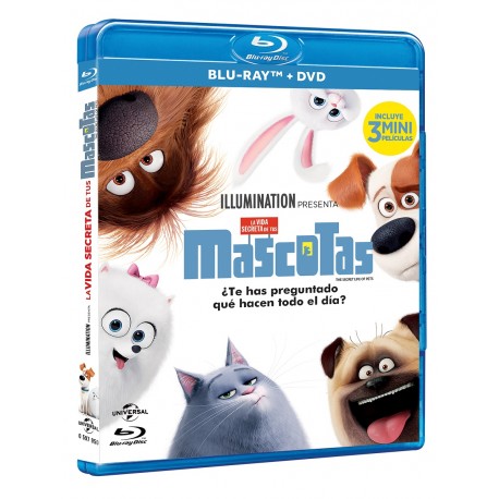 La vida secreta de tus mascotas (Blu-ray/DVD) 2016 - Envío Gratuito