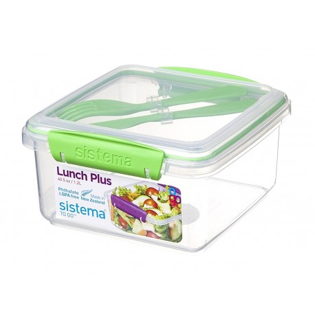 Sistema To Go Hermético para lunch de 1.2 lts con cubiertos Distintos Colores - Envío Gratuito