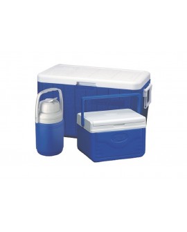 Coleman Combo Hielera 48 Qts Azul - Envío Gratuito