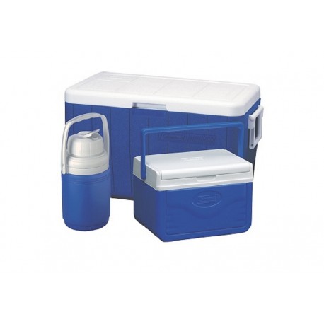 Coleman Combo Hielera 48 Qts Azul - Envío Gratuito